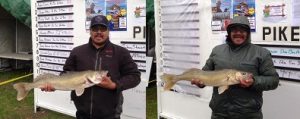 Ronald Highway with his two winning walleye.